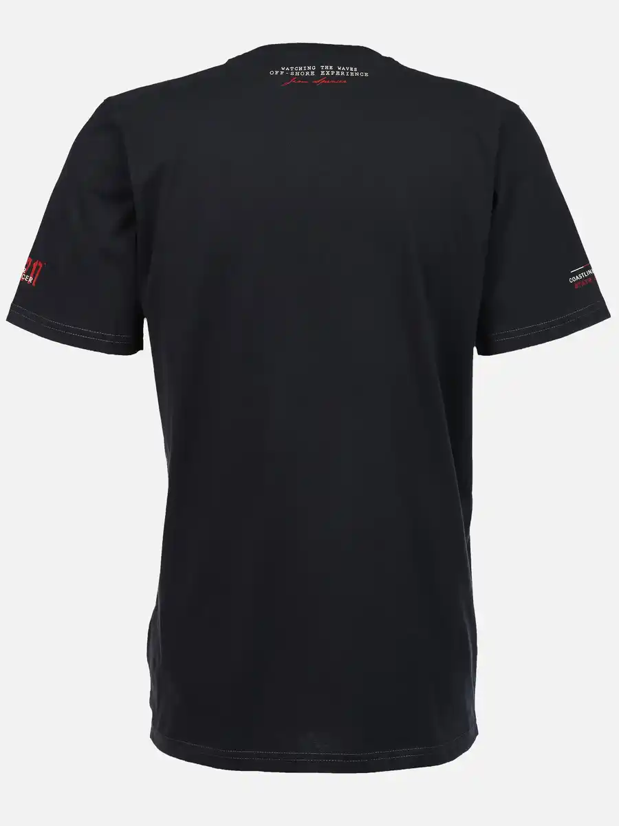 Bild 2 von Herren Shirt mit Frontprint Blau