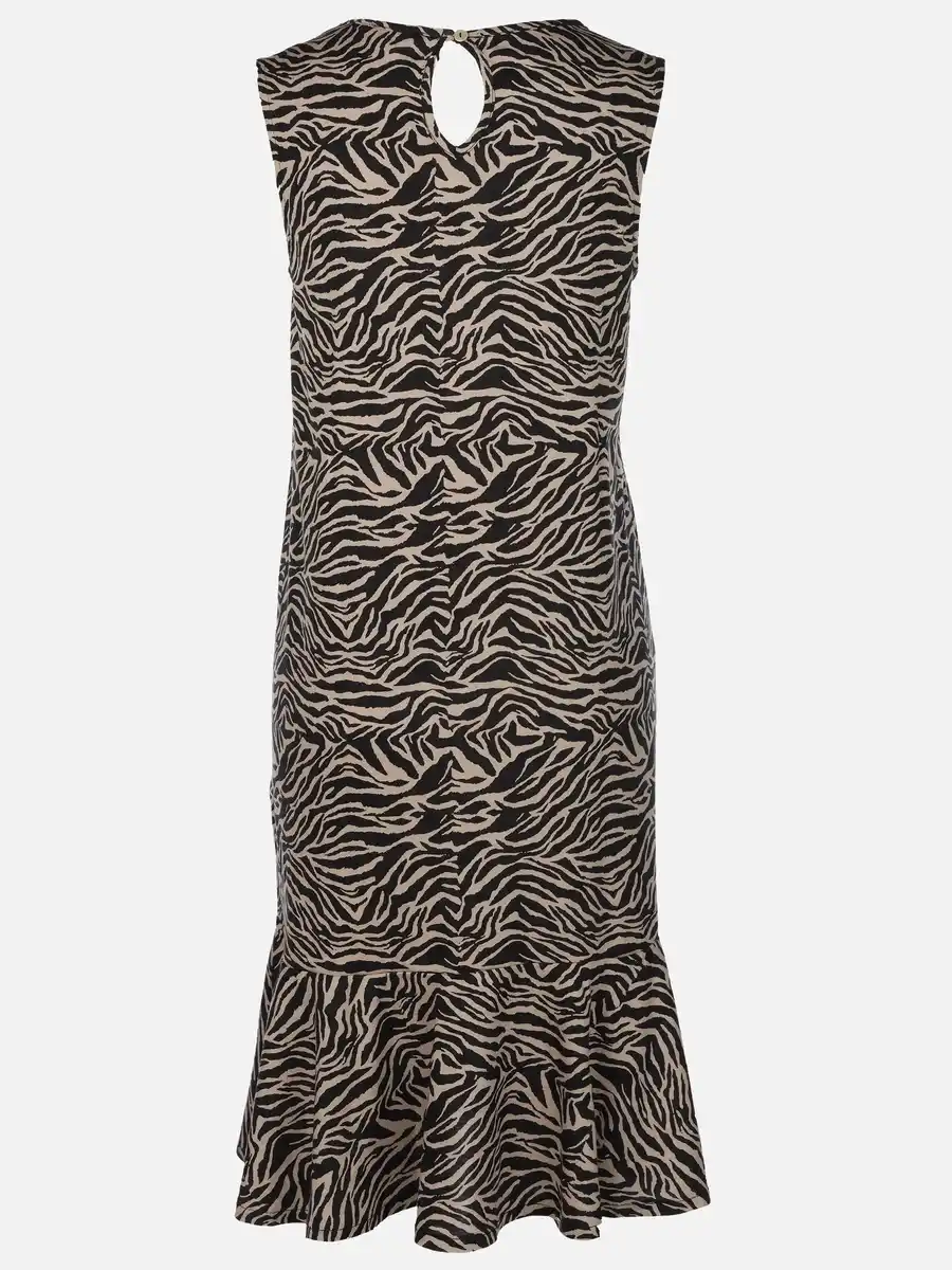 Bild 2 von Damen Jerseykleid mit Alloverprint Schwarz