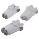 Bild 1 von CRANE Damen-/Herren-Fitnesssocken 3er-Pack, Knöchel, Grau/Lila/Rot, 35/38