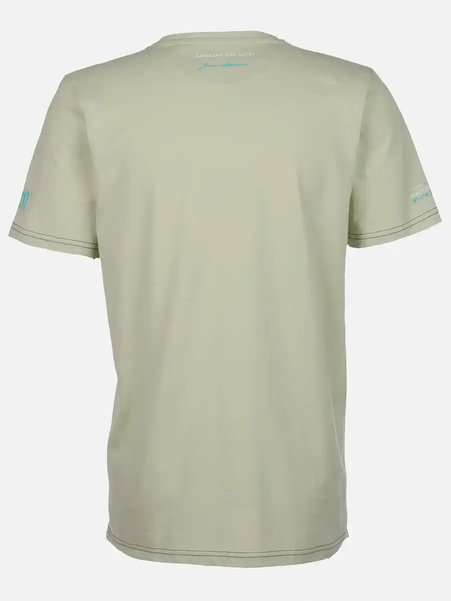 Bild 2 von Herren T-Shirt mit Streifenpartie Grün