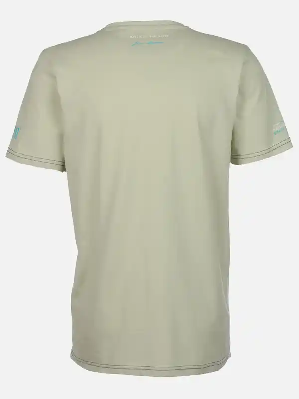 Bild 2 von Herren T-Shirt mit Streifenpartie Grün