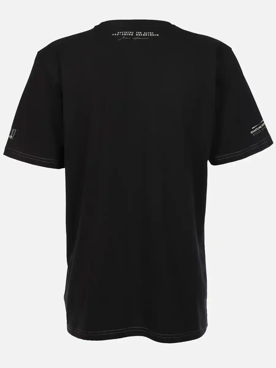 Bild 2 von Herren Shirt mit Frontprint Schwarz