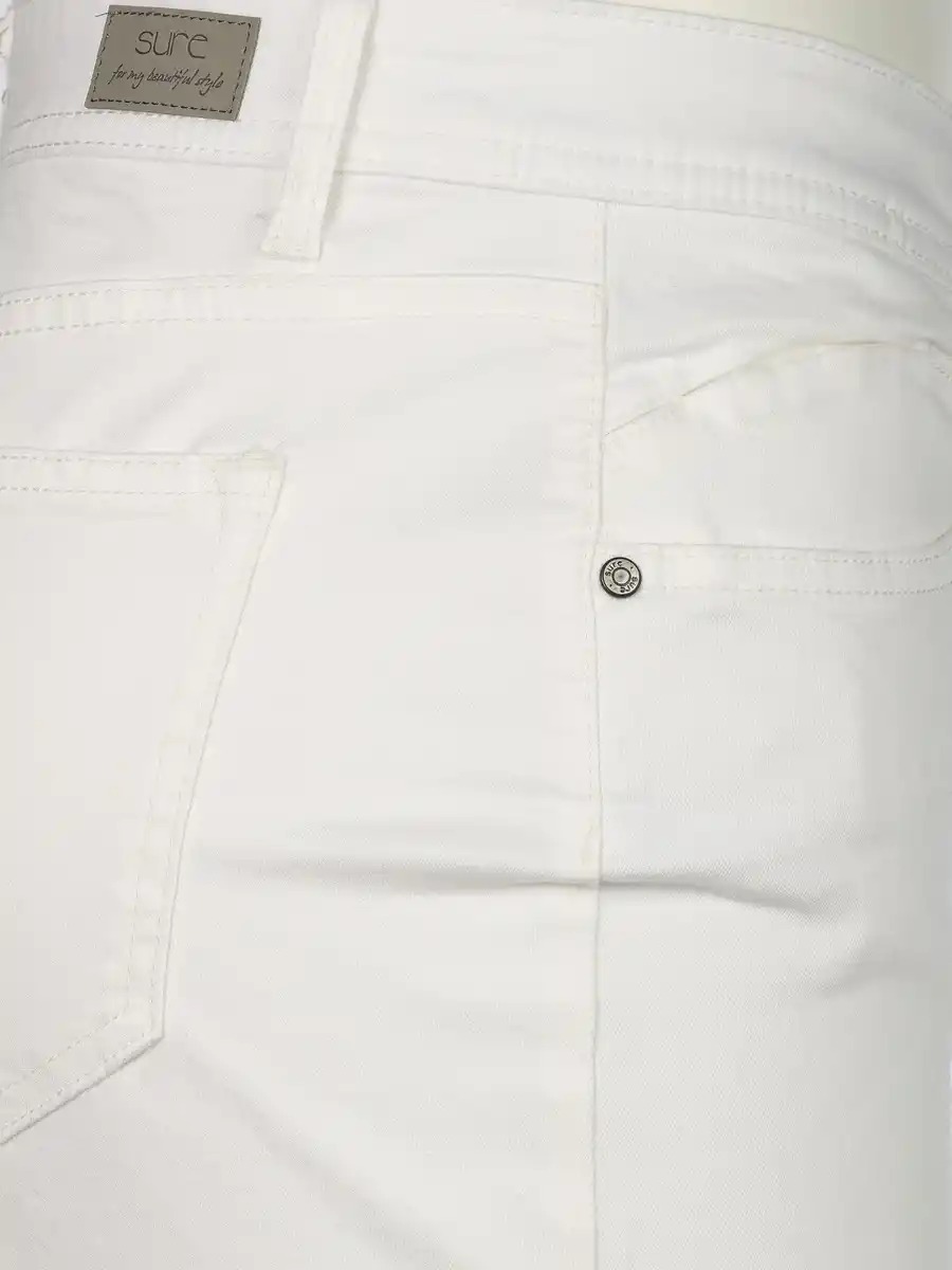Bild 4 von Damen Bermuda in Slim Fit Weiß