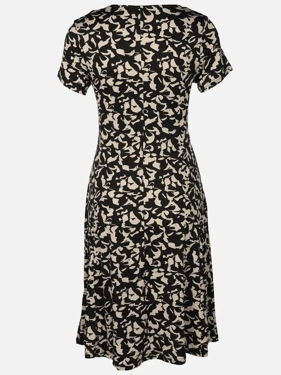 Bild 2 von Damen Jerseykleid mit Alloverprint Schwarz