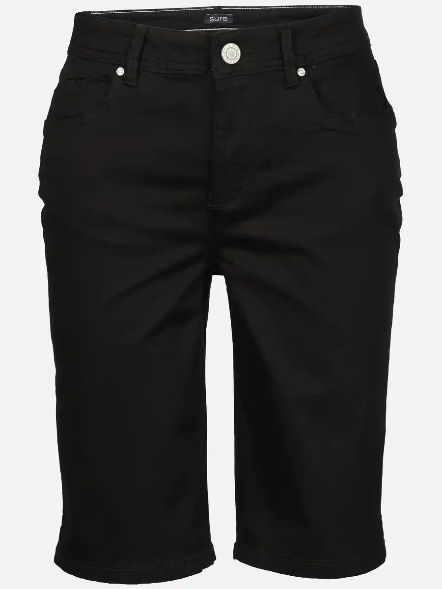 Bild 1 von Damen Bermuda in Slim Fit Schwarz