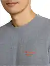 Bild 1 von Herren T-Shirt in melierter Piqué-Optik Blau