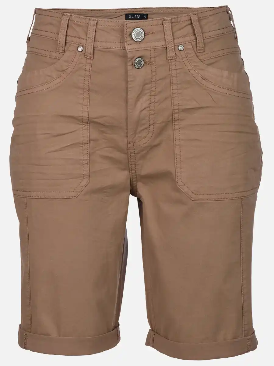 Bild 1 von Damen Shorts in sportivem Style Braun