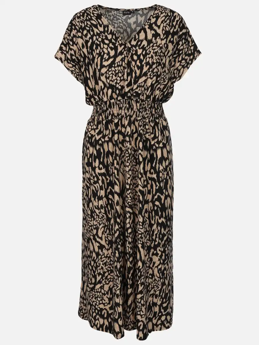 Bild 1 von Damen Maxikleid mit Musterprint Schwarz
