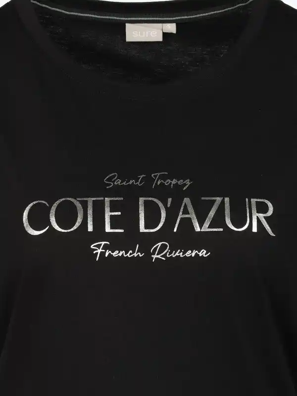 Bild 3 von Damen Shirt mit Folienprint Schwarz