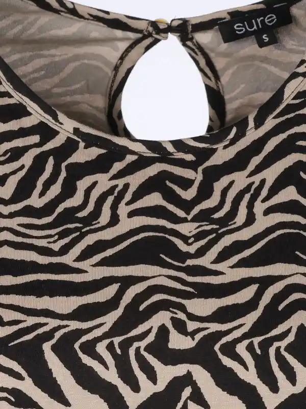 Bild 3 von Damen Jerseykleid mit Alloverprint Schwarz
