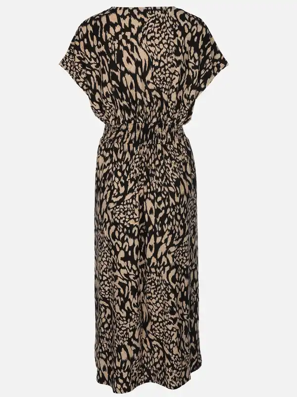 Bild 2 von Damen Maxikleid mit Musterprint Schwarz