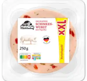 MÜHLENHOF Delikatess Schinkenwurst mit Paprika*