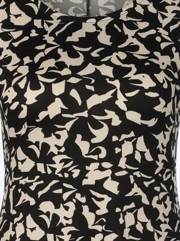 Bild 3 von Damen Jerseykleid mit Alloverprint Schwarz