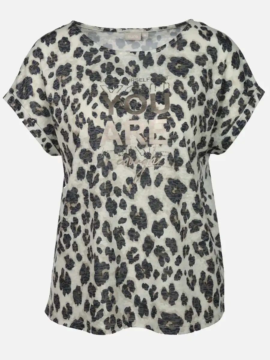 Bild 1 von Damen Ausbrenner Shirt mit Alloverprint Braun
