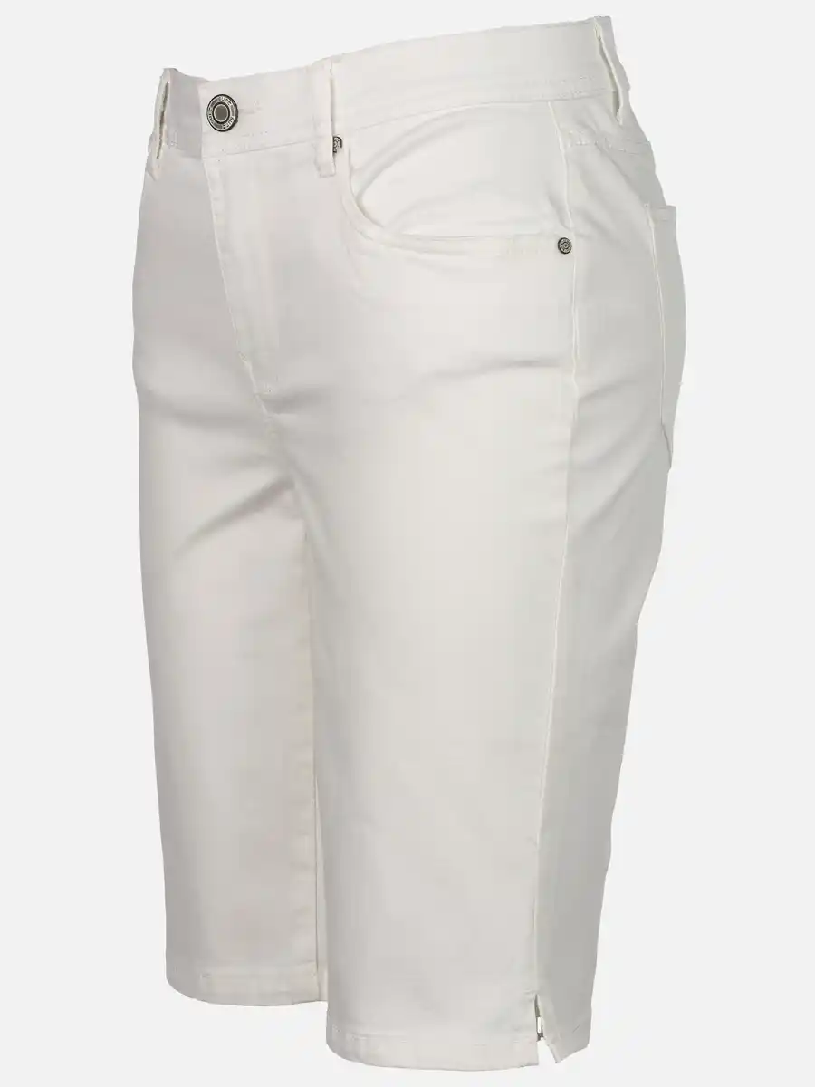 Bild 3 von Damen Bermuda in Slim Fit Weiß