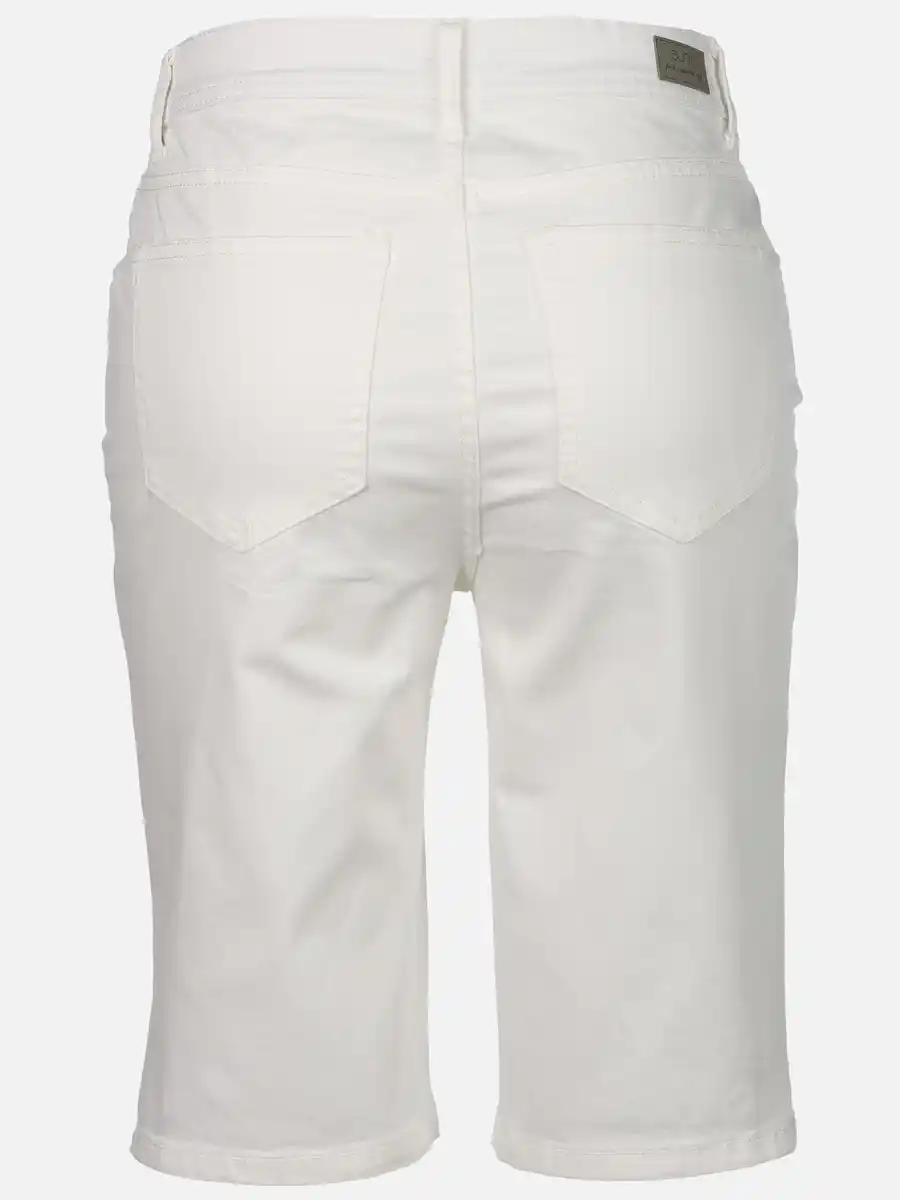 Bild 2 von Damen Bermuda in Slim Fit Weiß