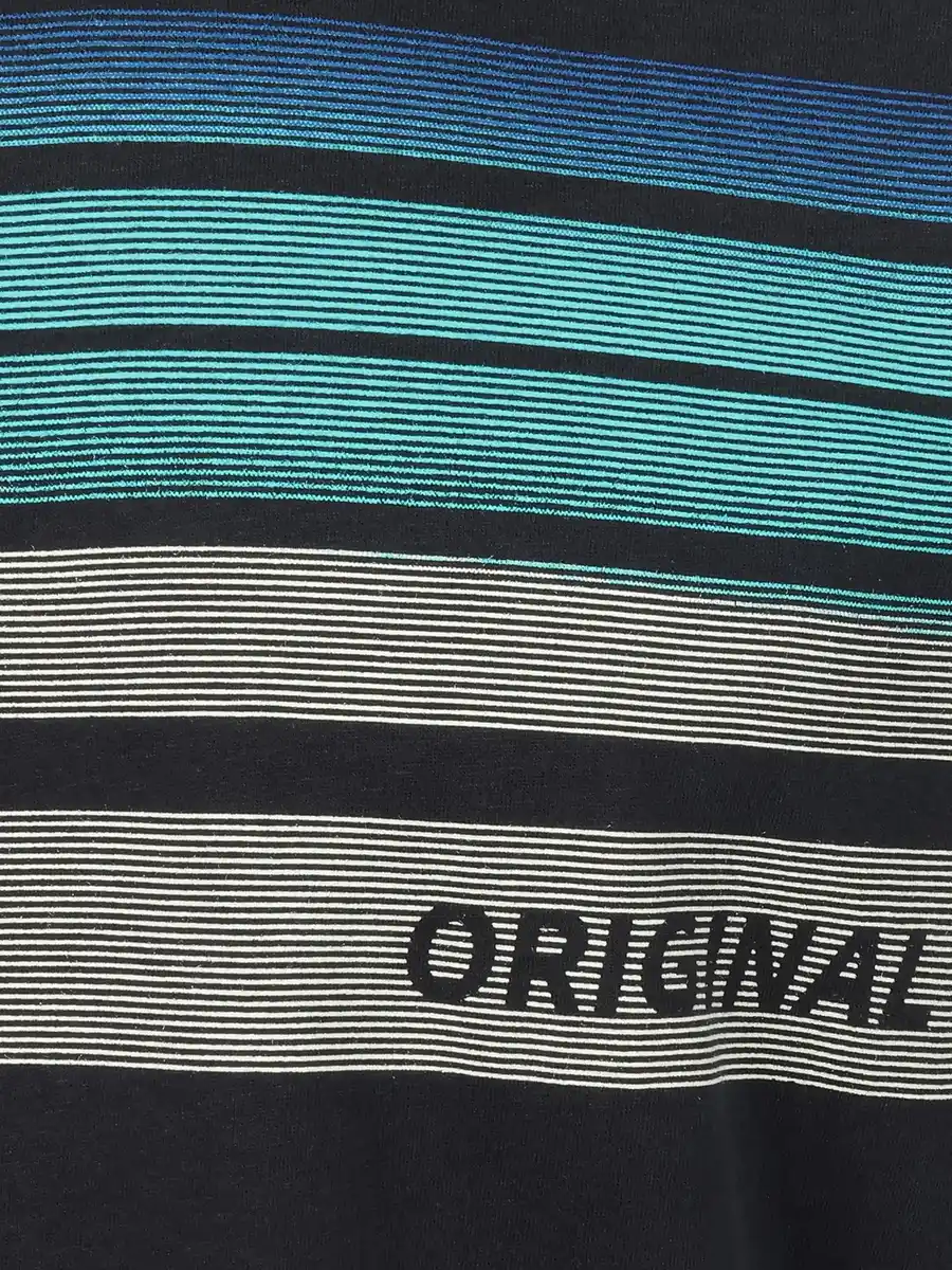 Bild 3 von Herren T-Shirt mit Streifenpartie Blau