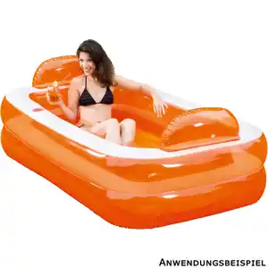 Aufblasbarer Pool "Relax und Genießer" orange