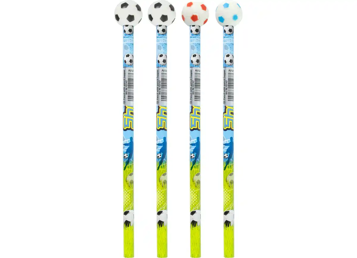 Bild 1 von stylex Bleistift mit Radiergummi „Fußball“