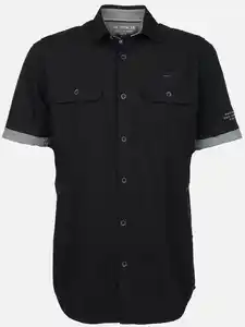 Herren Freitzeithemd Schwarz
