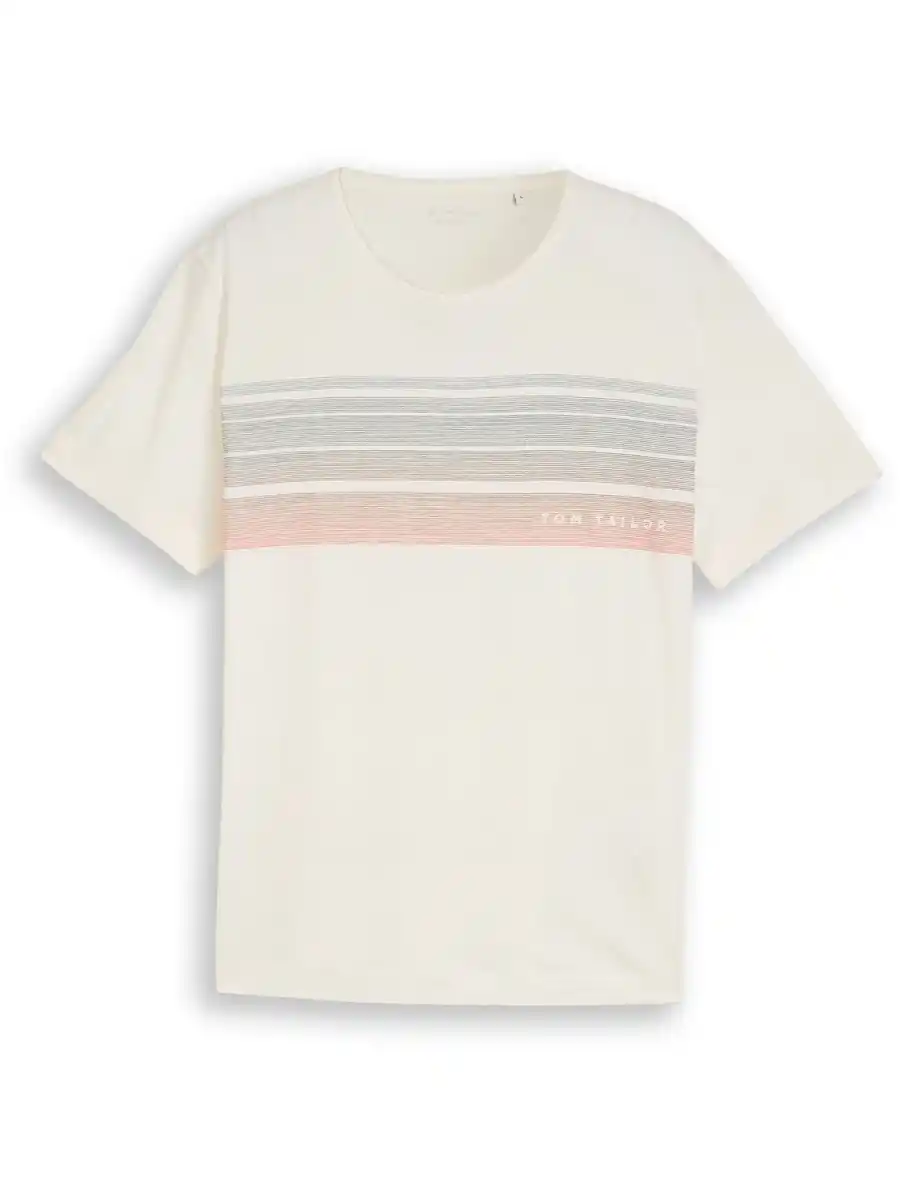 Bild 1 von Herren T-Shirt mit grafischem Brustprint Weiß