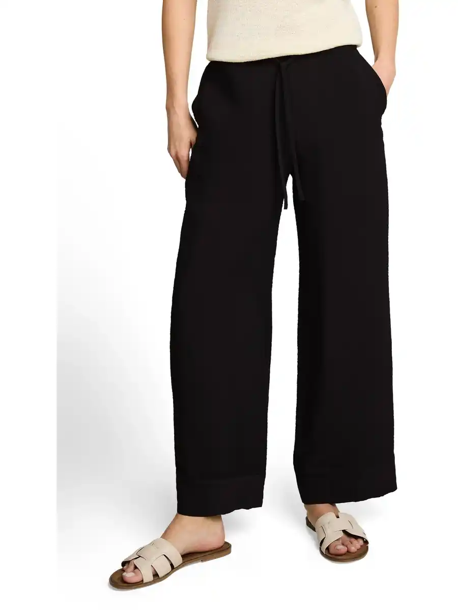Bild 1 von Damen Hose mit Kordelzug Schwarz