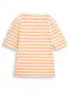 Bild 2 von Damen T-Shirt mit Streifenmuster Orange