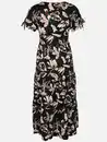 Bild 2 von Damen Jersey Kleid mit Alloverprint Schwarz