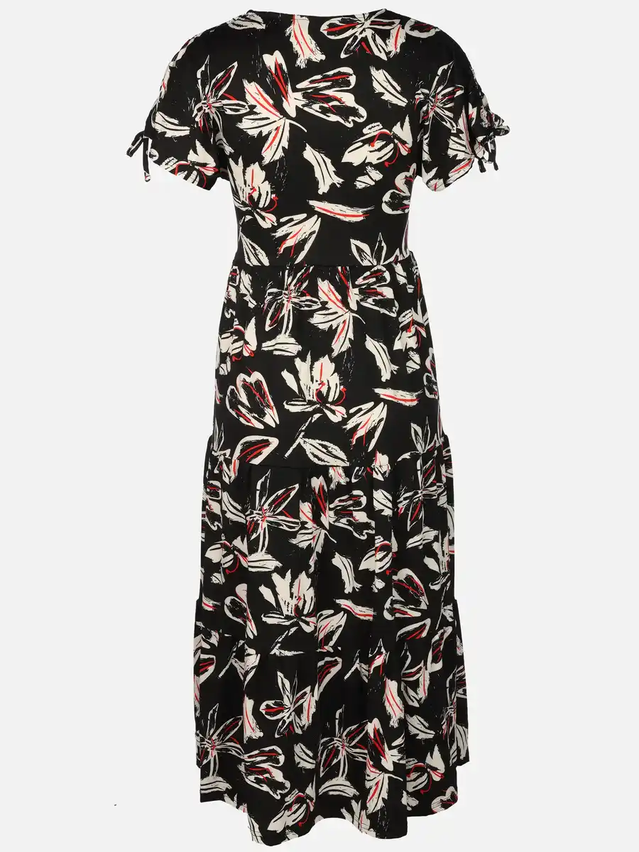 Bild 2 von Damen Jersey Kleid mit Alloverprint Schwarz