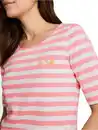 Bild 1 von Damen T-Shirt mit Streifenmuster Pink