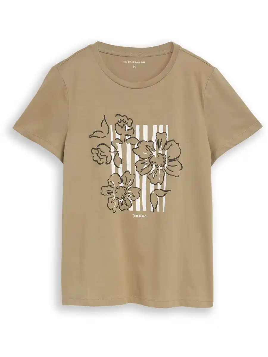 Bild 1 von Damen T-Shirt mit floralem Print Grün
