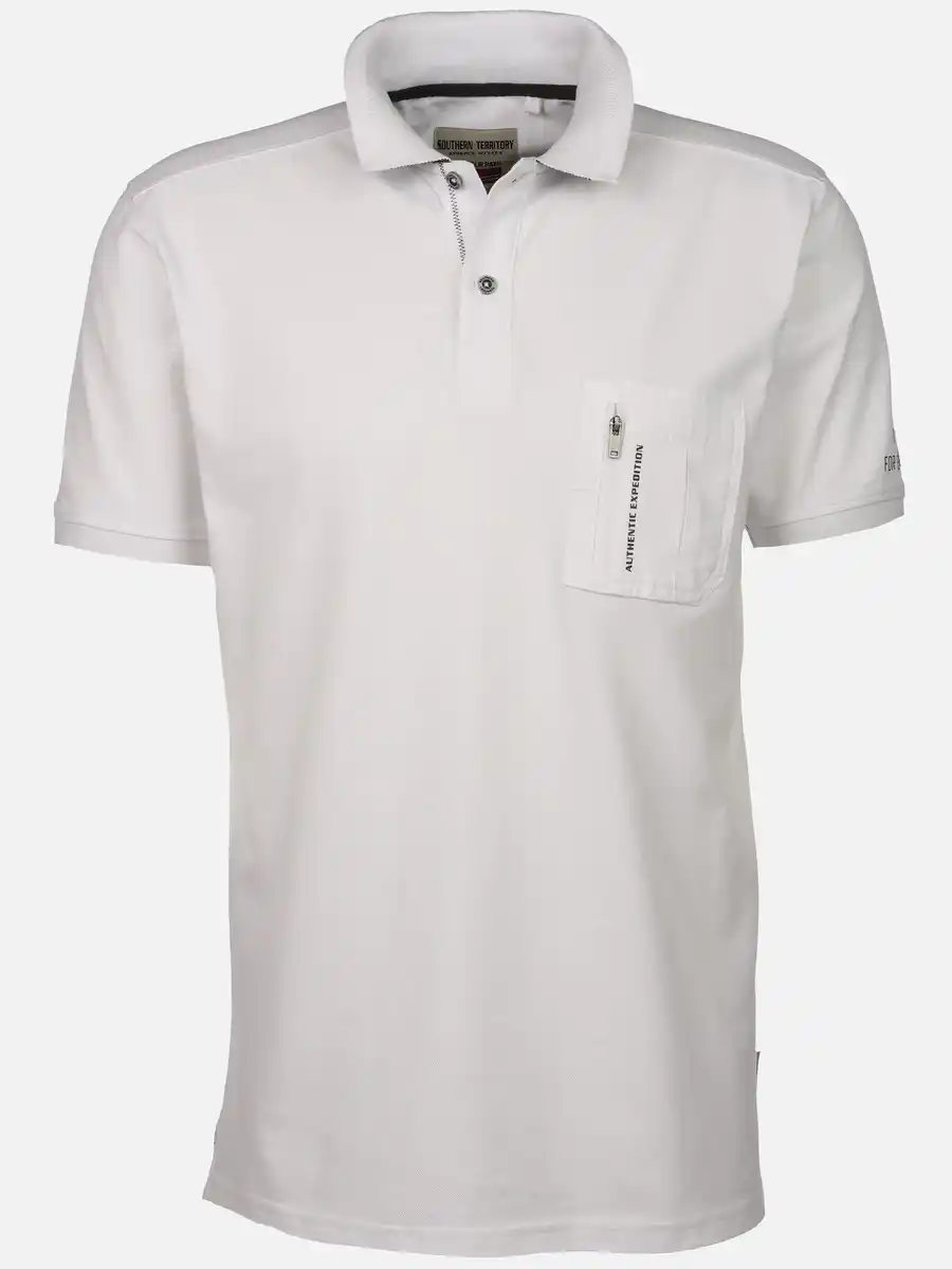 Bild 1 von Herren Poloshirt mit Brusttasche Weiß