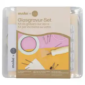 HOME CREATION Glasgravur-/Brandmalerei-Set, Gravier-Set