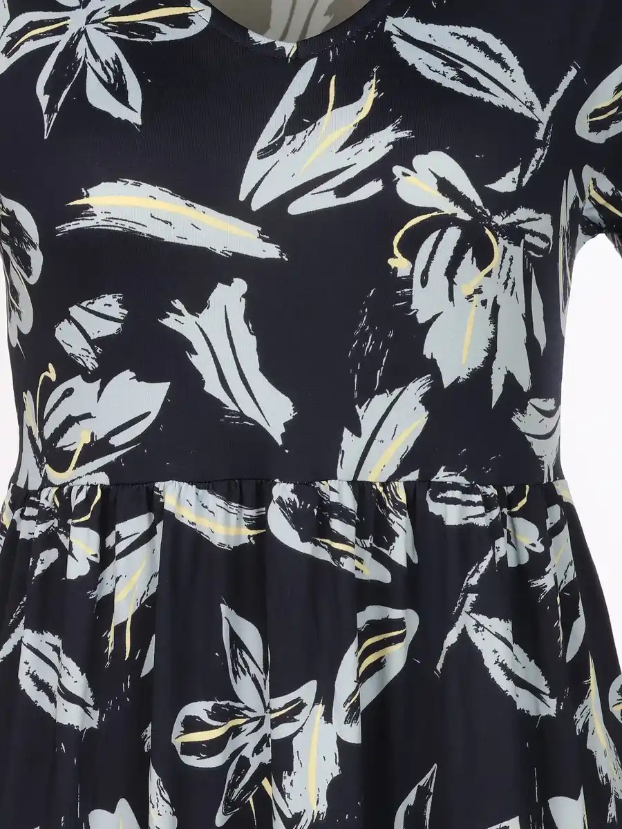 Bild 3 von Damen Jersey Kleid mit Alloverprint Blau