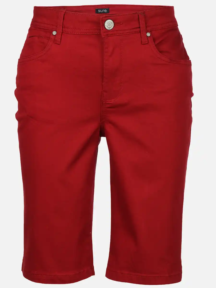 Bild 1 von Damen Bermuda in Slim Fit Rot