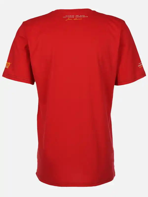 Bild 2 von Herren Shirt mit Frontprint Rot