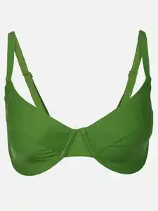 Damen Bikinioberteil mit Bügel Grün