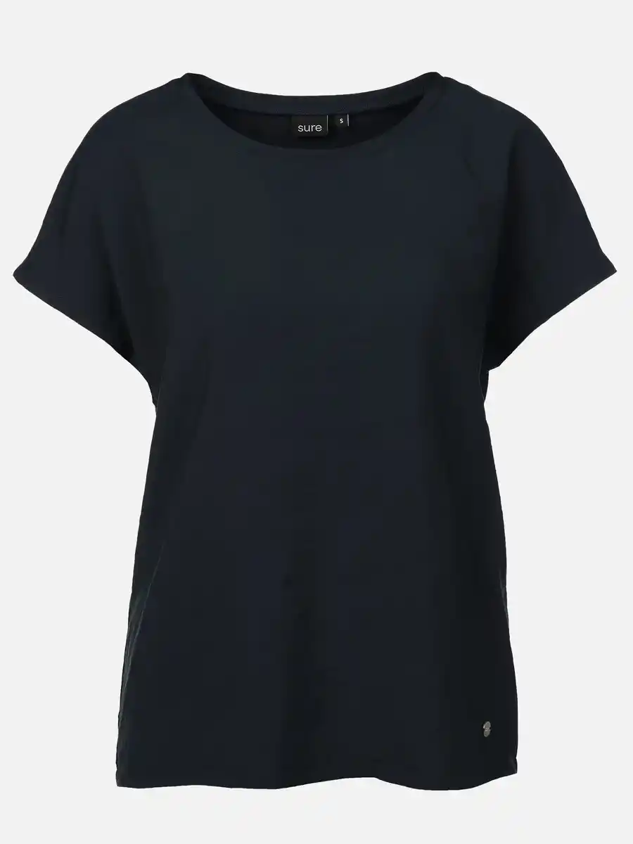 Bild 1 von Damen Shirt im Materialmix Blau