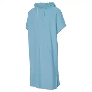 CRANE Damen-/Herren-Badeponcho, Blau, S