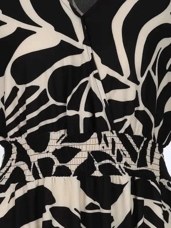 Bild 3 von Damen Maxikleid mit Musterprint Schwarz