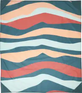 IDEENWELT Picknickdecke 130 x 150 cm Streifen