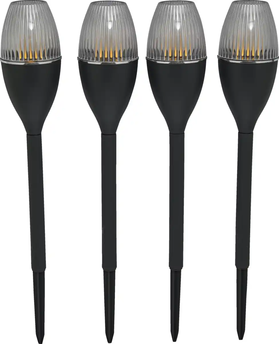 Bild 1 von IDEENWELT Solar-Gartenleuchten 4er-Set