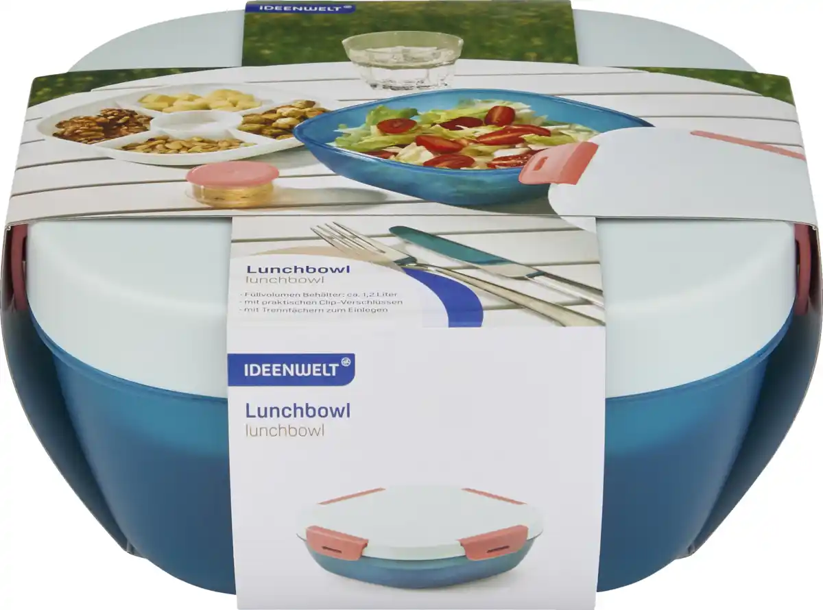 Bild 1 von IDEENWELT Lunch Bowl 1,2 L blau