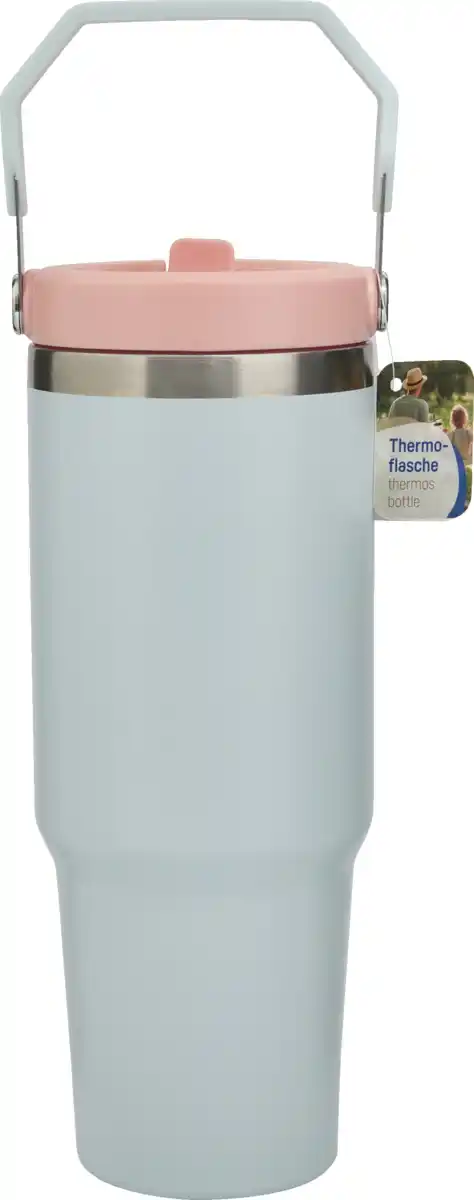 Bild 1 von IDEENWELT Thermobecher mit Strohhalm 890 ml