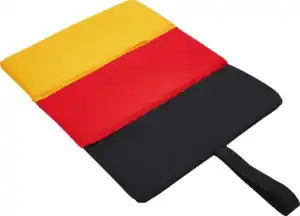 IDEENWELT Faltbares Sitzkissen schwarz-rot-gold