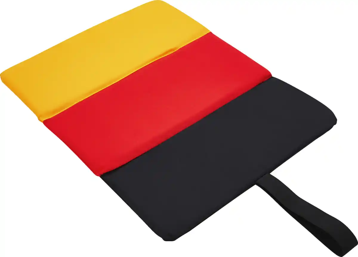 Bild 1 von IDEENWELT Faltbares Sitzkissen schwarz-rot-gold