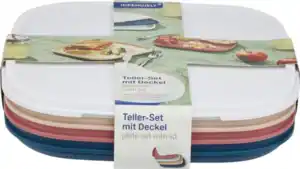 IDEENWELT Teller - Set mit Deckel 5-tlg.