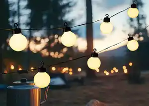 IDEENWELT Akku-Lichterkette mit 10 Lichtern