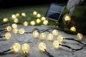 IDEENWELT Solar-Lichterkette mit 50 Lichtern
