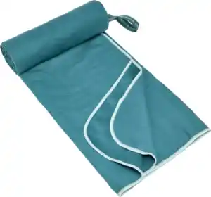 IDEENWELT Microfaser-Badetuch 100 x 200 cm petrol/blau
